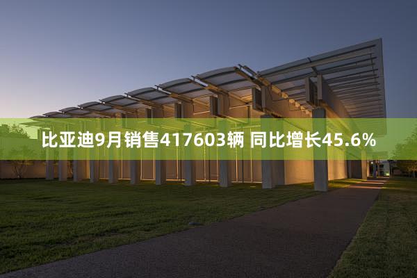 比亚迪9月销售417603辆 同比增长45.6%