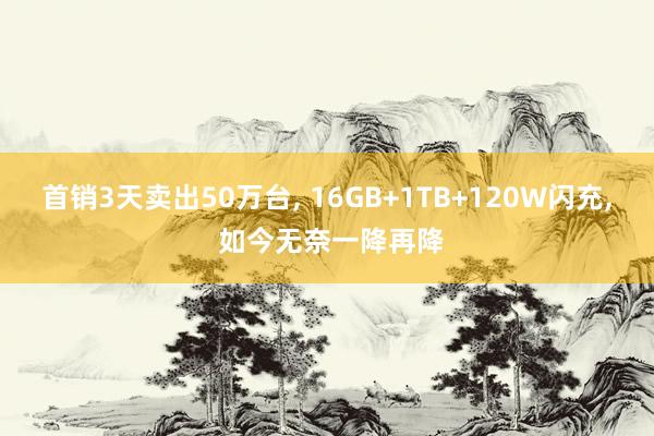 首销3天卖出50万台, 16GB+1TB+120W闪充, 如今无奈一降再降