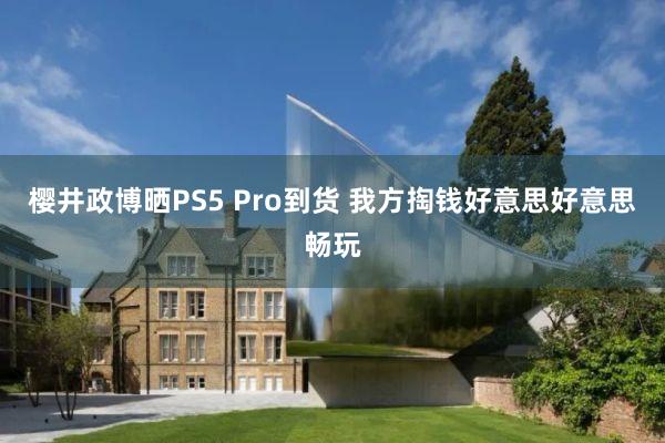 樱井政博晒PS5 Pro到货 我方掏钱好意思好意思畅玩